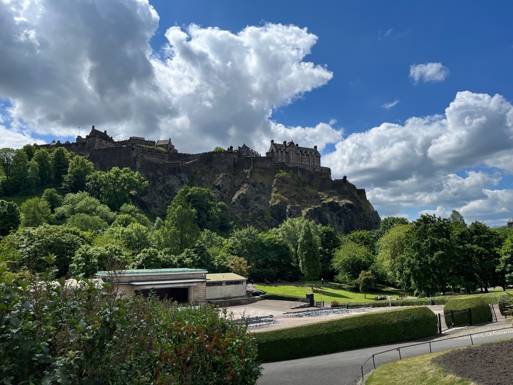 Edinburgh Castle--Scotland's best defensive asset and England's foremost target--well-located at the top of a hill
